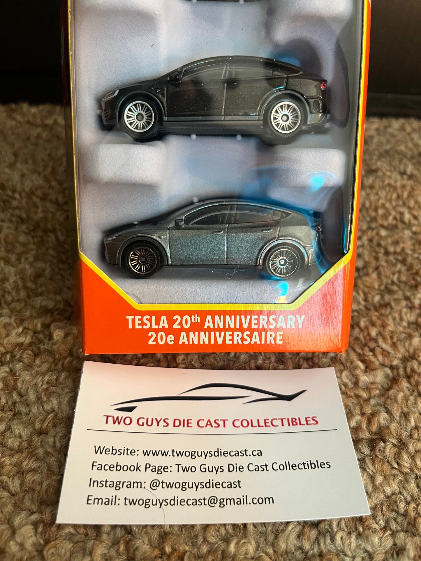 Tesla 20th Anniversary 5 Car Set