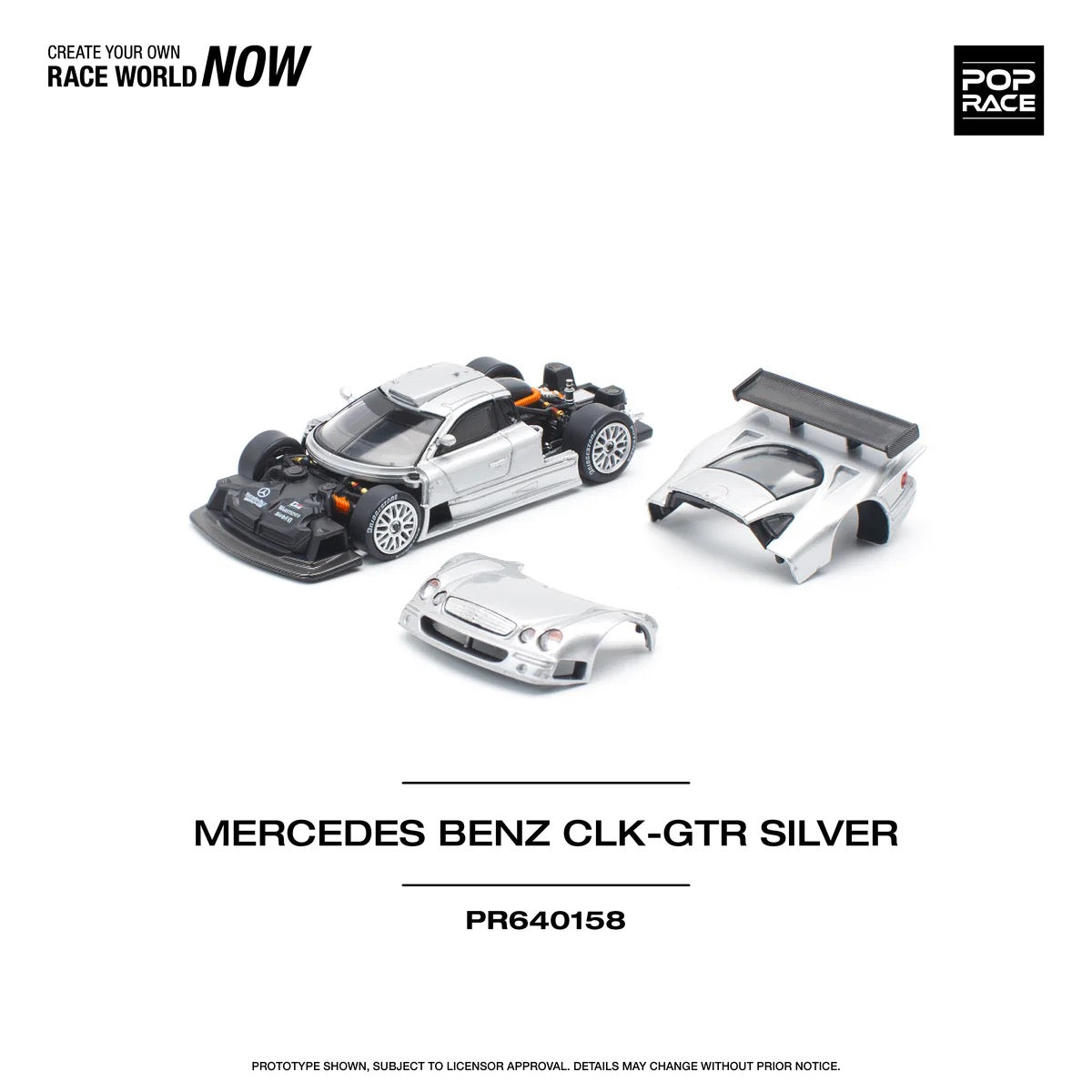 Mercedes Benz CLK-GTR Silver