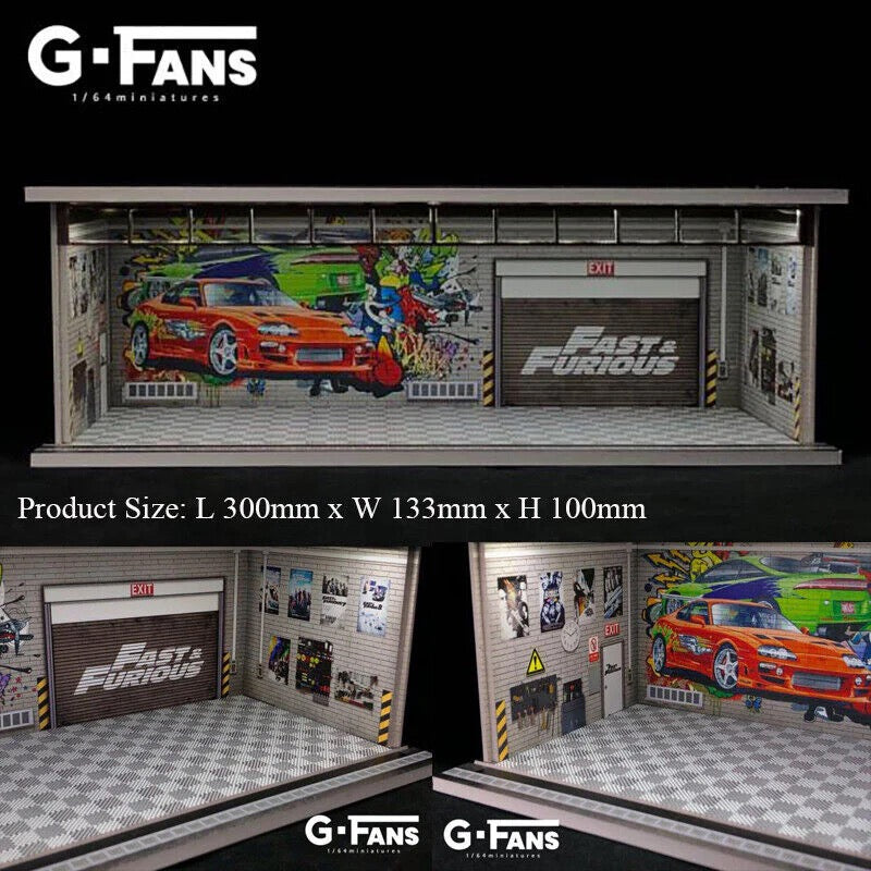 Fast and Furious Garage Diorama