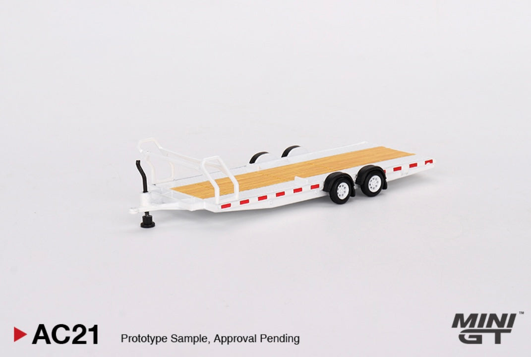 Range Rover David White LHD and Car Hauler Trailer White